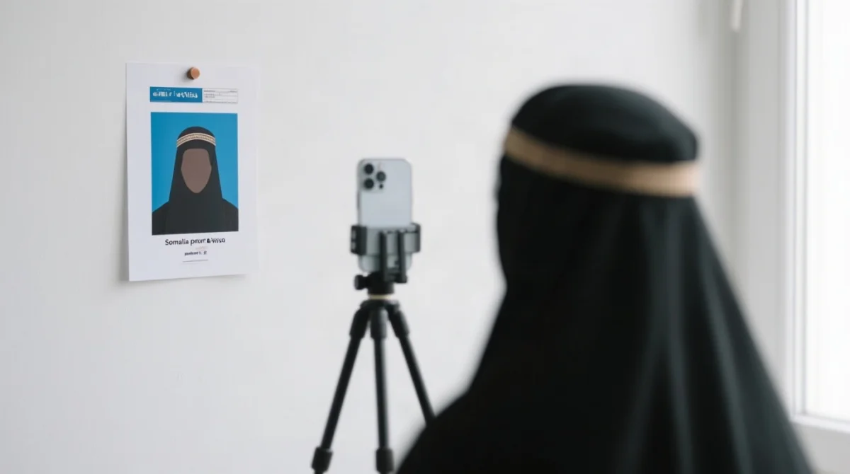 Digital Passport Photo Specifications for Somalia eVisa