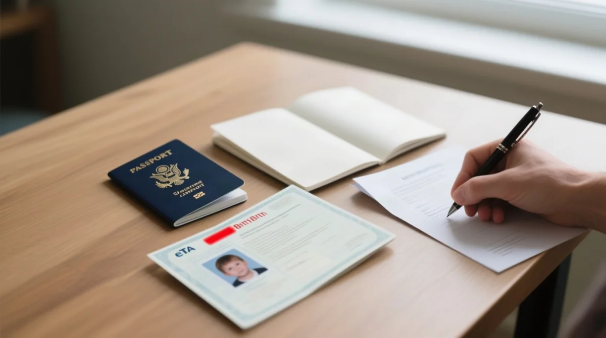 Required Documents for a Minor's eTA Application